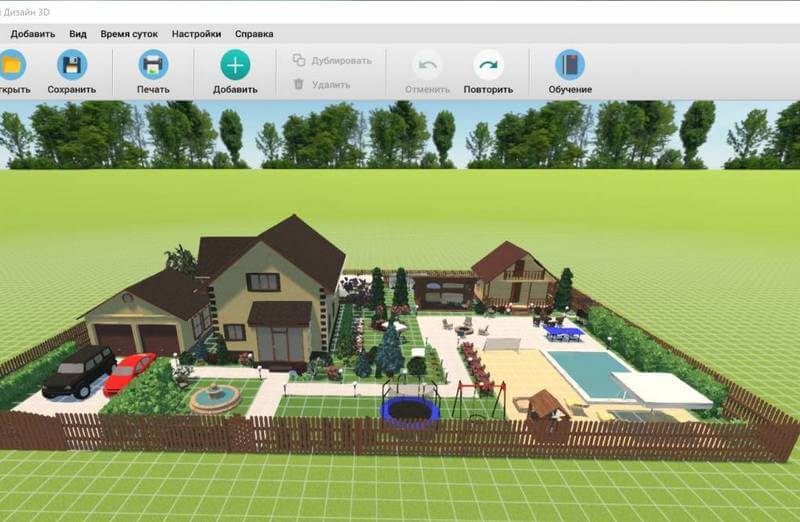 ландшафтный дизайн 3d - программа для проектирования участка и дома